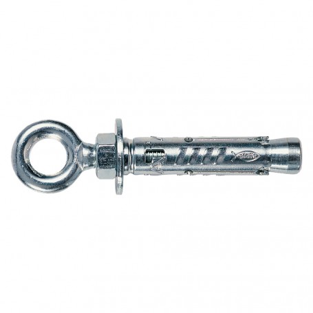 TASSELLO ACCIAIO CON OCCHIOLO 'TA M-O' 'TA M10O' Ø 15 x  70 mm - M10 x 77