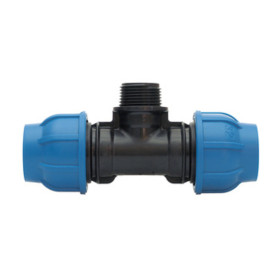 RACCORDO POLIPROP TEE M D 25 X 1\2 X 25 MM*