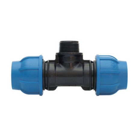 RACCORDO POLIPROP TEE M D 25 X 1\2 X 25 MM*