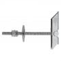 ANCORA A SOFFITTO ACCIAIO CON BARRA E DOPPIO DADO 'KD 6'  M6 x 100 mm