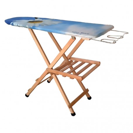 ASSE DA STIRO IN LEGNO piano cm. 124 x 37