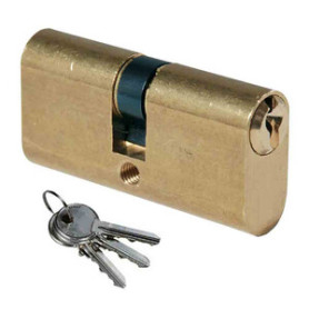 ISEO F300 CILINDRO OVALE 27-27 OTTONATO C\3CH