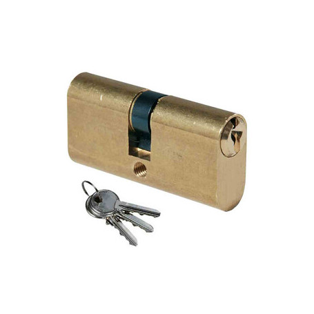 ISEO F300 CILINDRO OVALE 27-27 OTTONATO C\3CH