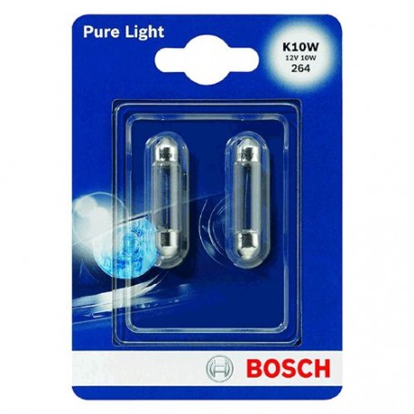LAMPADINA PER ABITACOLO/FARO POSTERIORE 10 watt - 2 pezzi