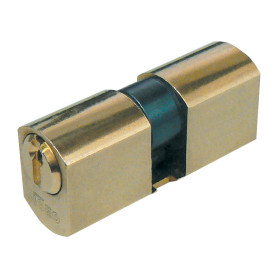 ISEO F5 8420 CILINDRO TONDO 28-28 D26 OTTONATO C\3CH