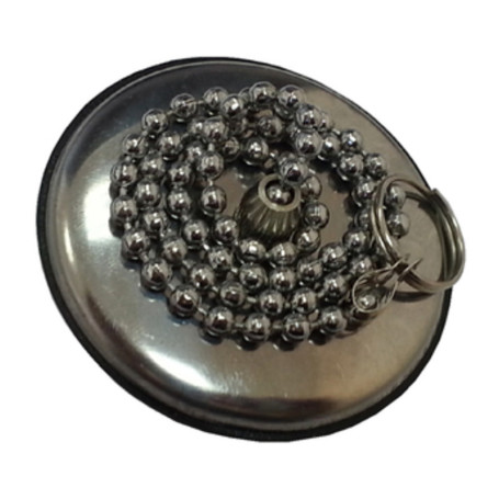 TAPPO P\SANITARI C\PLACCA INOX D 52 MM**