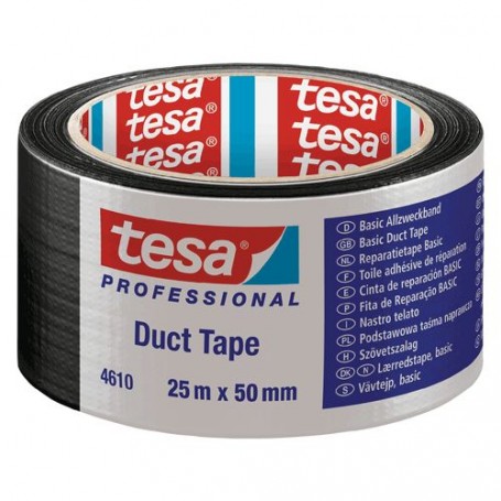 NASTRO TELATO 'DUCT TAPE 4610' mm 50 x mt. 25 - colore nero