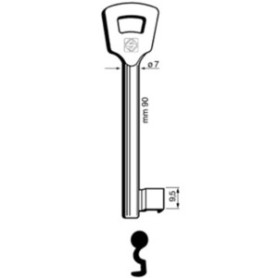 SILCA 6NFH4L (EX 4NFHL) CHIAVE PATENT NICHELATA