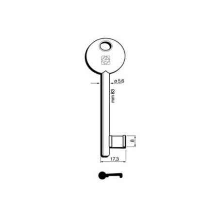 SILCA 6P3S CHIAVE PATENT DISP BRONZATA