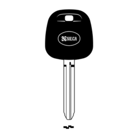 SILCA TOY43TE CHIAVE TRANSPONDER VUOTA OTTONE