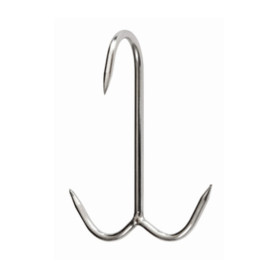 GANCIO INOX P\MACELLAIO ANCORA 120 X 6 MM*