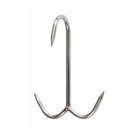 GANCIO INOX P\MACELLAIO ANCORA 120 X 6 MM*