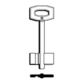 SILCA F CHIAVE DOPPIA MAPPA OTTONE