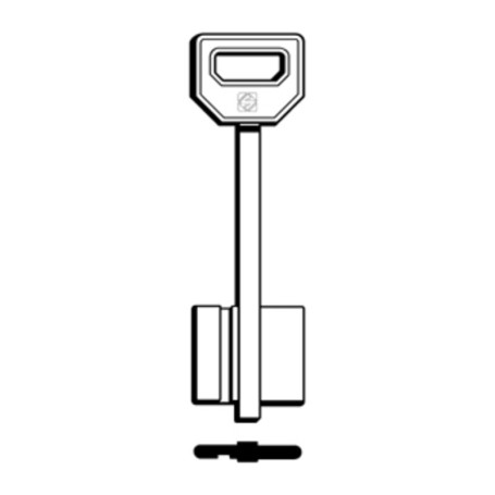SILCA FQM CHIAVE DOPPIA MAPPA OTTONE