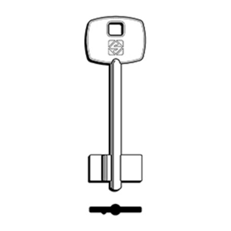 SILCA 5DS1 CHIAVE DOPPIA MAPPA OTTONE