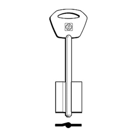 SILCA 5EY32 CHIAVE DOPPIA MAPPA OTTONE