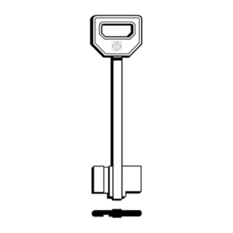 SILCA 5FI7 CHIAVE DOPPIA MAPPA OTTONE