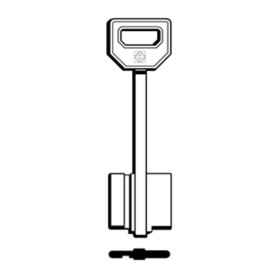 SILCA 5FI9 CHIAVE DOPPIA MAPPA OTTONE