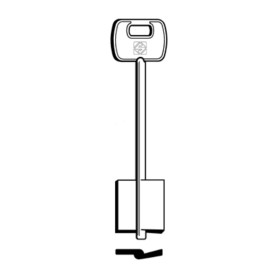 SILCA 5IE3 CHIAVE DOPPIA MAPPA OTTONE