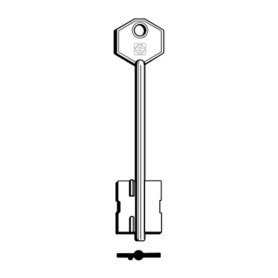 SILCA 5PT7 CHIAVE DOPPIA MAPPA OTTONE