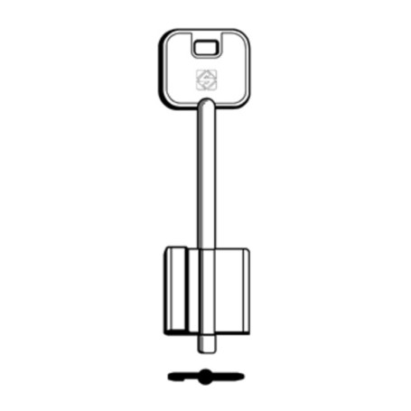 SILCA 5R3 CHIAVE DOPPIA MAPPA OTTONE