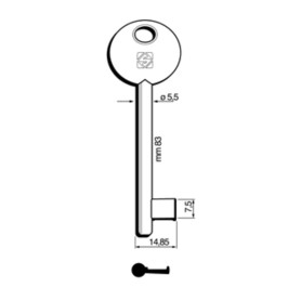 SILCA 6P2D CHIAVE PATENT DISP BRONZATA