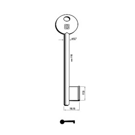 SILCA 6P7S CHIAVE PATENT DISP NICHELATA