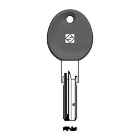 SILCA IE38RP CHIAVE PUNZONATA TESTA PLASTICA NICHEL