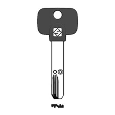 SILCA MTK17RP CHIAVE PUNZONATA NICHEL (262)