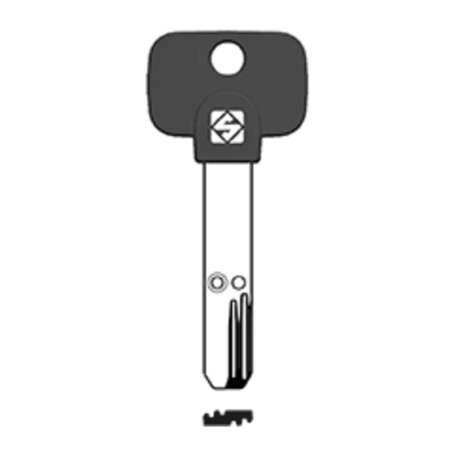 SILCA MTK19P CHIAVE PUNZONATA NICHEL (225)