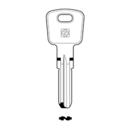 SILCA OC3 CHIAVE PUNZONATA OTTONE