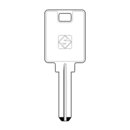 SILCA DS6 CHIAVE PUNZONATA OTTONE
