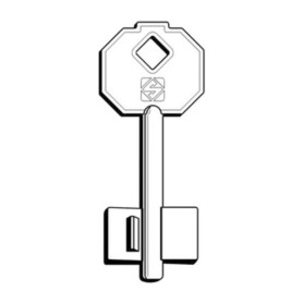 SILCA 5PF1 CHIAVE DOPPIA MAPPA OTTONE