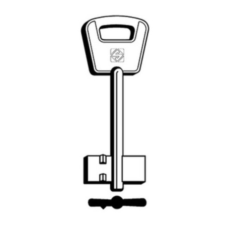 SILCA 5BE3 CHIAVE DOPPIA MAPPA OTTONE