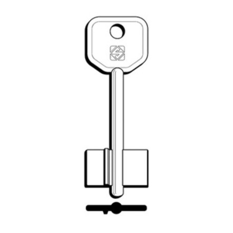 SILCA 5AT5 CHIAVE DOPPIA MAPPA OTTONE