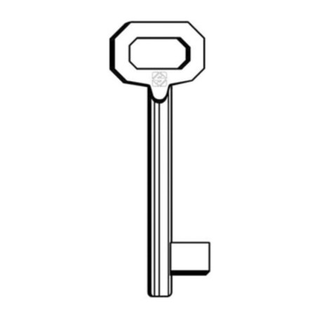 SILCA 5011 CHIAVE PATENT PASSEPARTOUT MEDIA OTTONATA