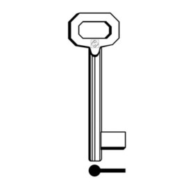 SILCA 5012 CHIAVE PATENT PASSEPARTOUT LUNGA OTTONATA