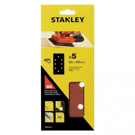 FOGLIO ABRASIVO DA 1/3 gr.  80 - Black+Decker