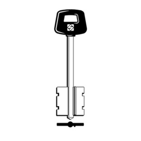 SILCA 5CS10P CHIAVE DOPPIA MAPPA OTTONE
