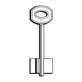 SILCA 5JW1 CHIAVE DOPPIA MAPPA OTTONE
