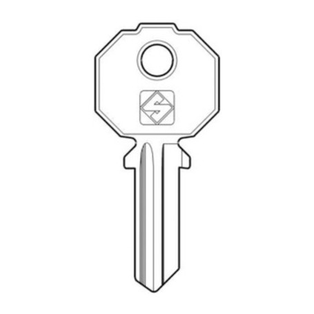 SILCA PF2S CHIAVE PROFILO OTTONE