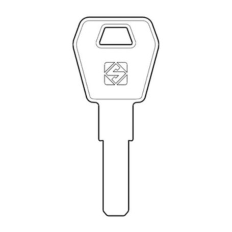 SILCA ZD25 CHIAVE PUNZONATA OTTONE