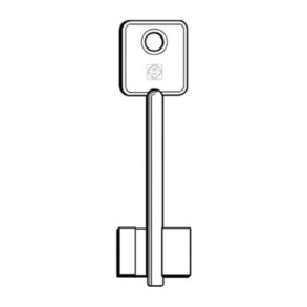 SILCA 5ID3 CHIAVE DOPPIA MAPPA OTTONE