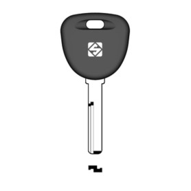 SILCA HU56RTE CHIAVE TRANSPONDER VUOTA OTTONE