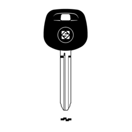 SILCA TOY43RATE CHIAVE TRANSPONDER VUOTA OTTONE