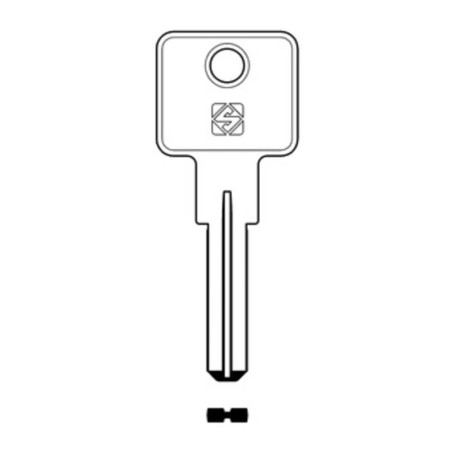 SILCA LOK2 CHIAVE PUNZONATA OTTONE