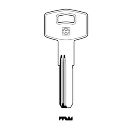 SILCA TAR16 CHIAVE PUNZONATA OTTONE