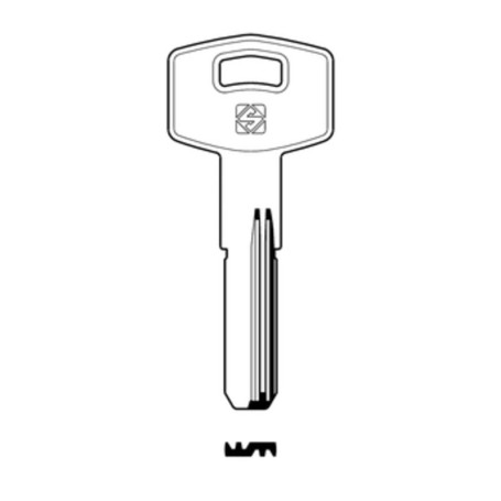 SILCA TAR16R CHIAVE PUNZONATA OTTONE