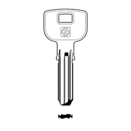 SILCA TE9 CHIAVE PUNZONATA OTTONE