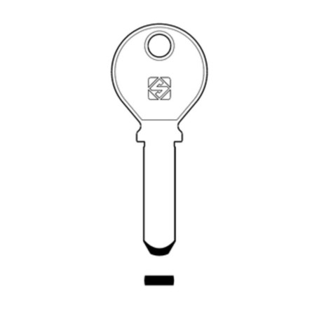 SILCA KE3 CHIAVE PUNZONATA OTTONE